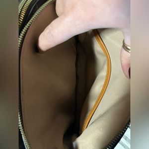 small brown michael kids purse